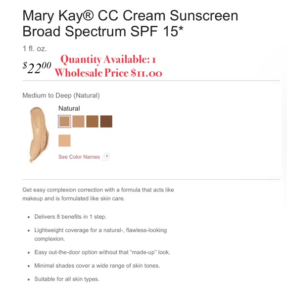 Mary Kay CC Cream - Medium to Deep - Picture 2 of 2